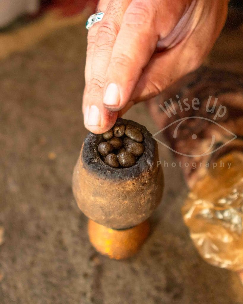 Preparing an Afghan chillum