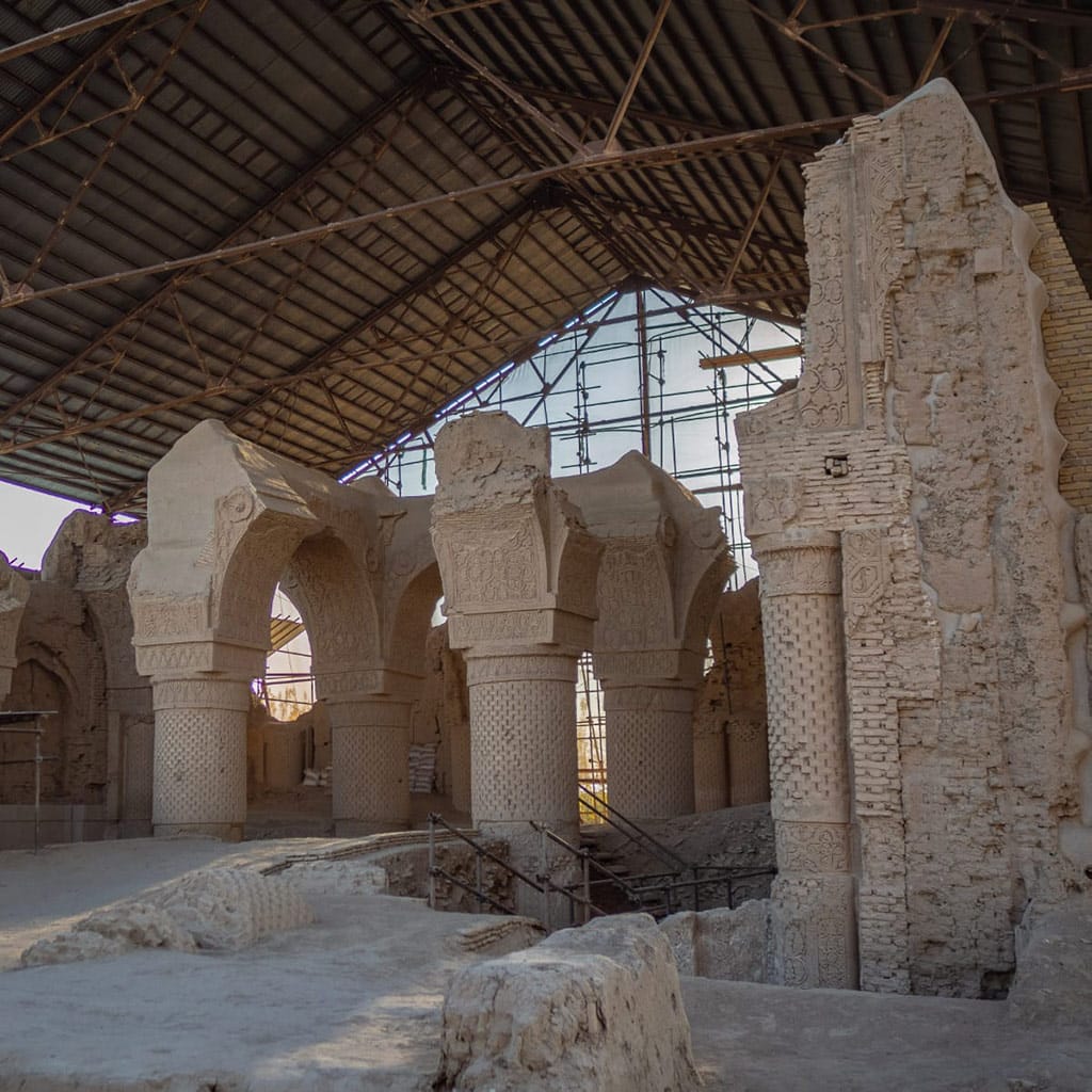 Buddhist archeological site in Balkh, Afghanistan.